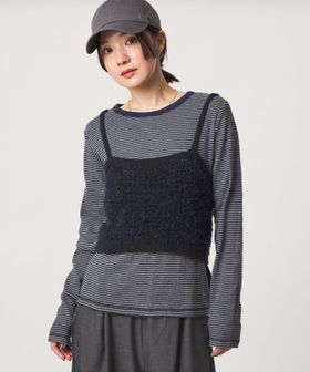 green label relaxing/【WEB限定】＜at ease＞マルチボーダー プルオーバー カットソー/Tシャツ / カットソー