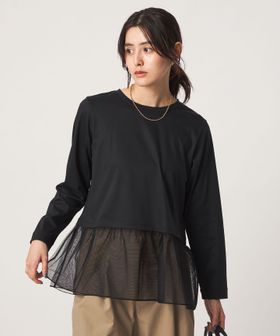 green label relaxing/スソ チュール プルオーバー カットソー/Tシャツ / カットソー