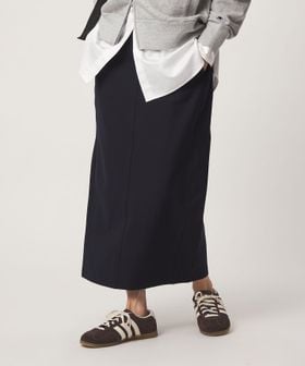 green label relaxing/［size SHORT/TALLあり］オルマイ ウラキモウ タイトスカート ダークブラウン ネイビー/ミモレ / ロング