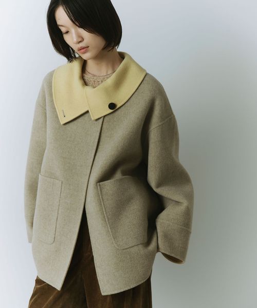 green label relaxing/＜SEASONAL COLLECTION＞スタンドカラー リバー ミドル コート/その他コート / ブルゾン