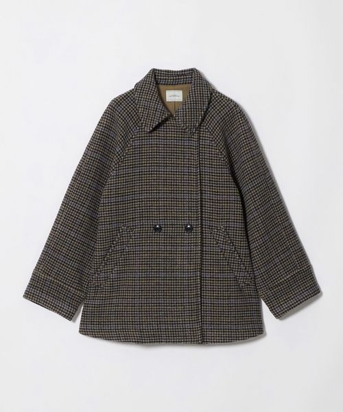 green label relaxing/【WEB限定】＜at ease＞チェック Aライン ミドル コート/その他コート / ブルゾン