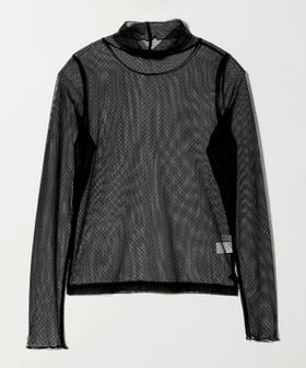 green label relaxing/シアー ドット タートルネック カットソー/Tシャツ / カットソー