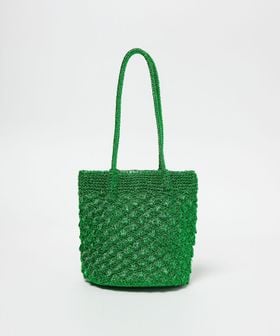 green label relaxing/メタリックヤーンレーシー トートバッグ / ショルダーバッグ/ショルダーバッグ