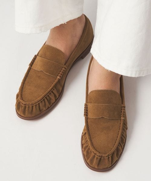 green label relaxing/ギャザー ローファー/ローファー