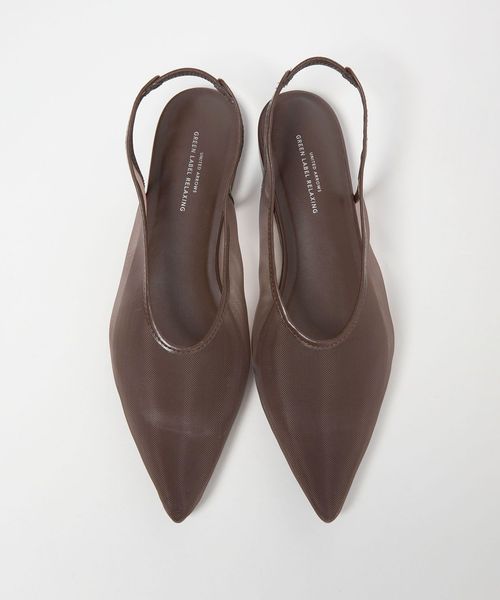 green label relaxing/ポインテッド チュール スリングバックシューズ / サンダル / パンプス/サンダル