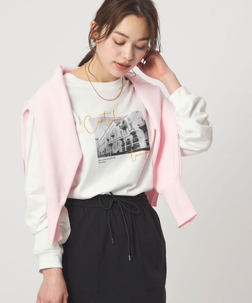 green label relaxing/アソート グラフィック ロングスリーブ Tシャツ/Tシャツ / カットソー