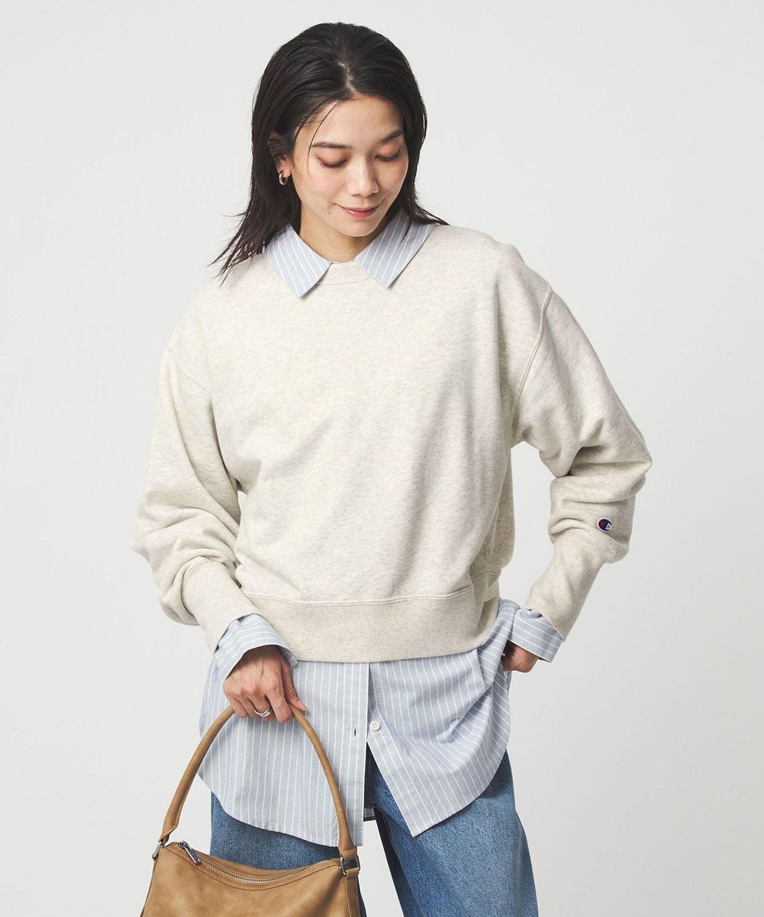 別注】＜Champion＞ロングスリーブ スウェット プルオーバー