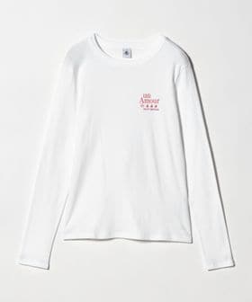 PETIT BATEAU/【別注】＜PETIT BATEAU＞ロングスリーブ プリント Tシャツ/Tシャツ / カットソー