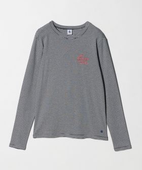 PETIT BATEAU/【別注】＜PETIT BATEAU＞ロングスリーブ プリント Tシャツ/Tシャツ / カットソー