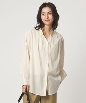 green label relaxing/［size SHORTあり］フリルネック ブラウス/シャツ / ブラウス