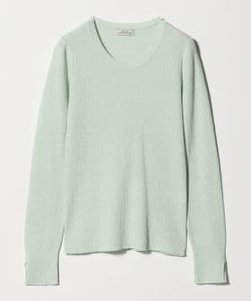 green label relaxing/リブ ニット クルーネック プルオーバー ウォッシャブル/ニット / セーター