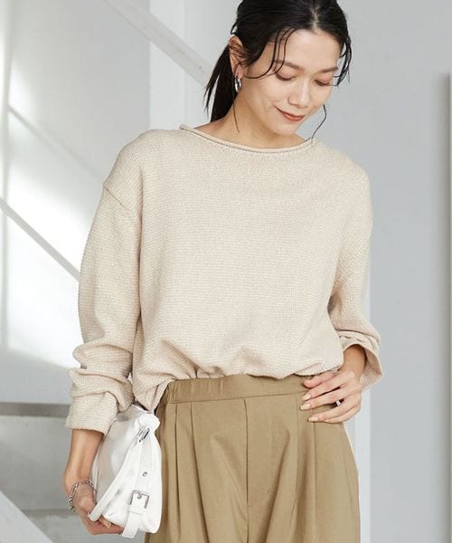 green label relaxing/スラブ ニット プルオーバー ウォッシャブル/ニット / セーター