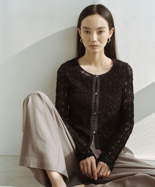 green label relaxing/＜SEASONAL COLLECTION＞2WAY  レース カーディガン/カーディガン / ボレロ
