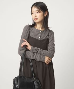 PROTAGONISTA/【別注】＜PROTAGONISTA＞ヘンリーネック ロングスリーブ Tシャツ/Tシャツ / カットソー