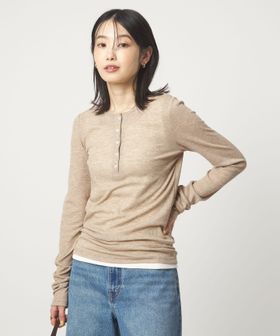 PROTAGONISTA/【別注】＜PROTAGONISTA＞ヘンリーネック ロングスリーブ Tシャツ/Tシャツ / カットソー