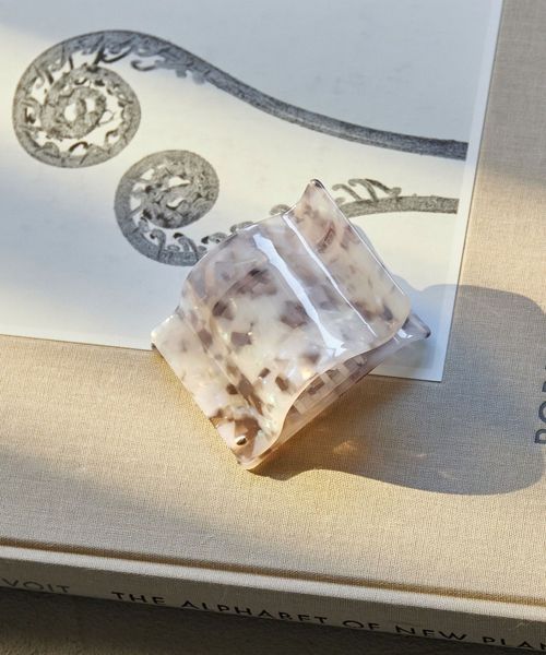 green label relaxing/【WEB限定】スクエアマーブル ヘアクリップ/ヘアアクセサリー