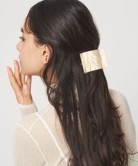 green label relaxing/【WEB限定】スクエアマーブル ヘアクリップ/ヘアアクセサリー