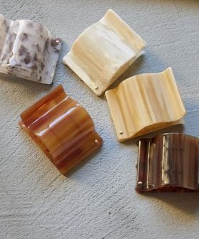 green label relaxing/【WEB限定】スクエアマーブル ヘアクリップ/ヘアアクセサリー