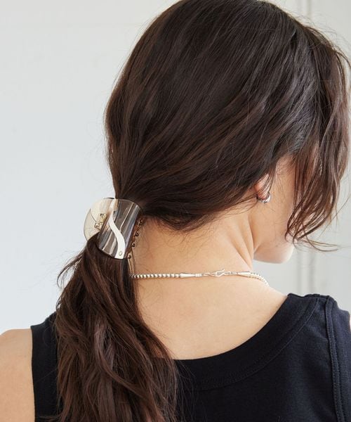 green label relaxing/【WEB限定】マーブル ライン ヘアクリップ / バンズクリップ/ヘアアクセサリー