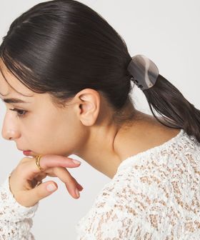 green label relaxing/【WEB限定】マーブル ライン ヘアクリップ / バンズクリップ/ヘアアクセサリー