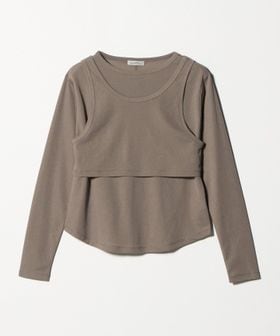 green label relaxing/ロングスリーブプルオーバー × タンクトップ セット/Tシャツ / カットソー