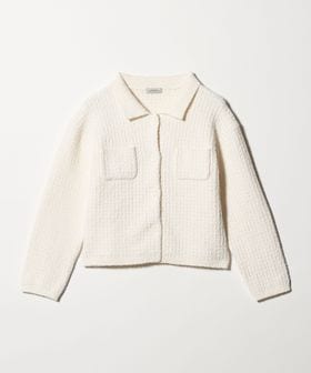 green label relaxing/ブークレ ポロニット カーディガン ウォッシャブル/カーディガン / ボレロ