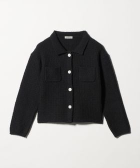 green label relaxing/ブークレ ポロニット カーディガン ウォッシャブル/カーディガン / ボレロ