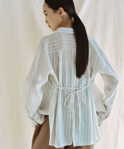 green label relaxing/＜SEASONAL COLLECTION＞ストライプ シアー シャツ/シャツ / ブラウス