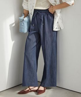 green label relaxing/［size SHORT/TALLあり］ニーハイフレアパンツ デニム 2 ストレッチ/デニムパンツ