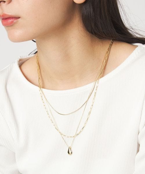 green label relaxing/3WAY 3連ネックレス/ネックレス