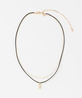 green label relaxing/2連チェーン＆コードチャーム ネックレス/ネックレス