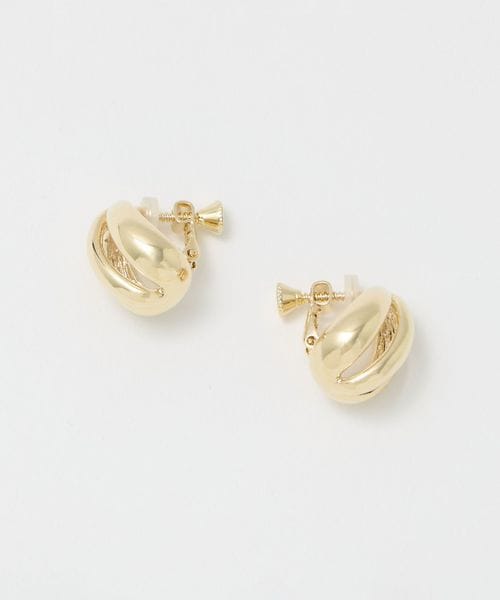 green label relaxing/3ライン ハーフボール イヤリング/イヤリング