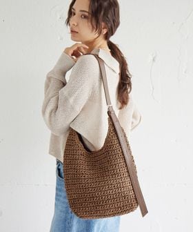 green label relaxing/ペーパーコード ショルダーバッグ/かごバッグ