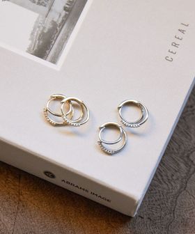 green label relaxing/【WEB限定】ダブルライン フープピアス/ピアス（両耳用）