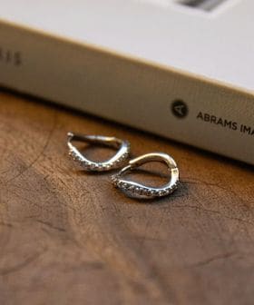 green label relaxing/【WEB限定】パヴェ フープピアス/ピアス（両耳用）