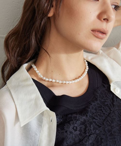 green label relaxing/【WEB限定】フェイクパール トグル ネックレス/ネックレス