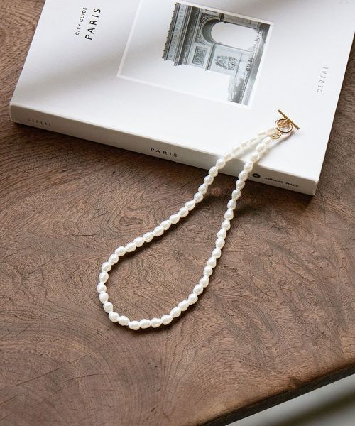 green label relaxing/【WEB限定】フェイクパール トグル ネックレス/ネックレス