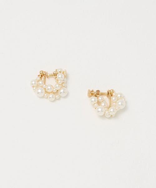 green label relaxing/ミニフェイクパール イヤリング/イヤリング