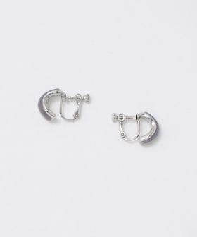 green label relaxing/メタルフレーム マーブル イヤリング/イヤリング