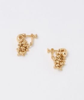 green label relaxing/オーバルメタル＆ツブツブミックス イヤリング/イヤリング