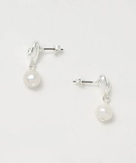 green label relaxing/淡水パール＆プレート ピアス/ピアス（両耳用）