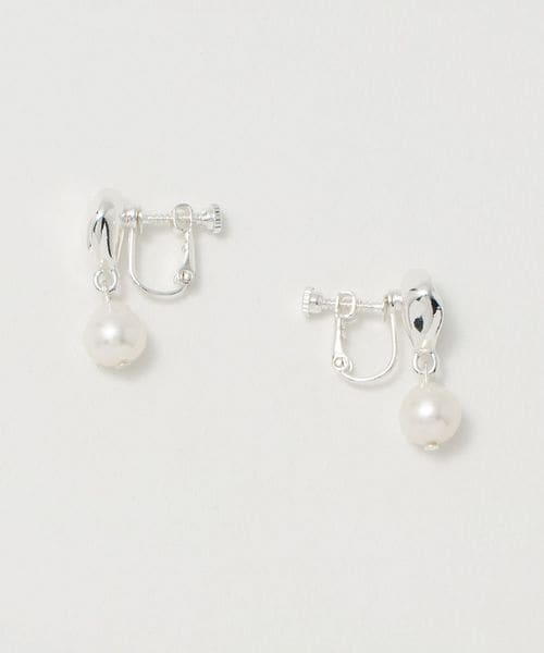 green label relaxing/淡水パール＆プレート イヤリング/イヤリング