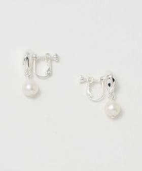 green label relaxing/淡水パール＆プレート イヤリング/イヤリング