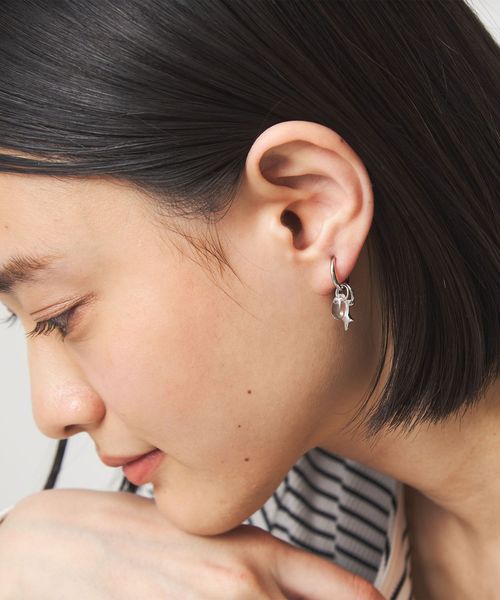 green label relaxing/4WAY パーツミックス フープ イヤリング/イヤリング