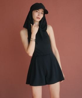 green label relaxing/ジョーゼット風 バックオープン オールインワン スイムウェア / 水着/水着