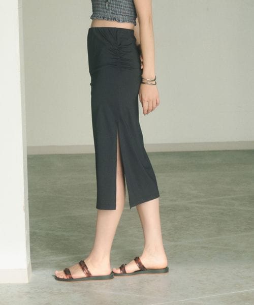 green label relaxing/ラッシュサイドギャザースカート ラッシュガード / スイムウェア/水着