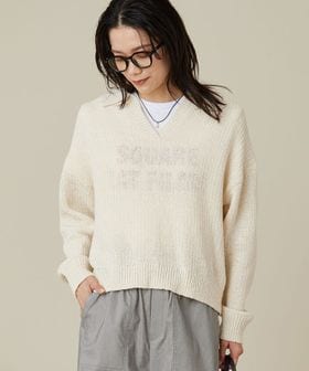 green label relaxing/テープヤーン スキッパー プルオーバー ニット ウォッシャブル/ニット / セーター