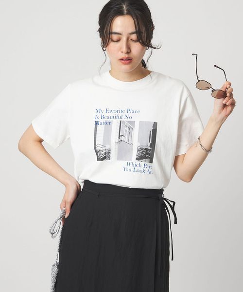 green label relaxing/コラージュ フォト ショートスリーブ Tシャツ/Tシャツ / カットソー