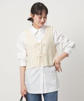 green label relaxing/メッシュ ニット 2WAY ジレ ウォッシャブル/ベスト