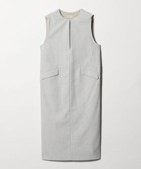 green label relaxing/［size SHORTあり］リネンライク キーネック ジャンパースカート/ジャンパースカート